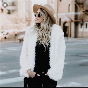 Vici Fuzzy Hooded Pocketed Jacket NWOT